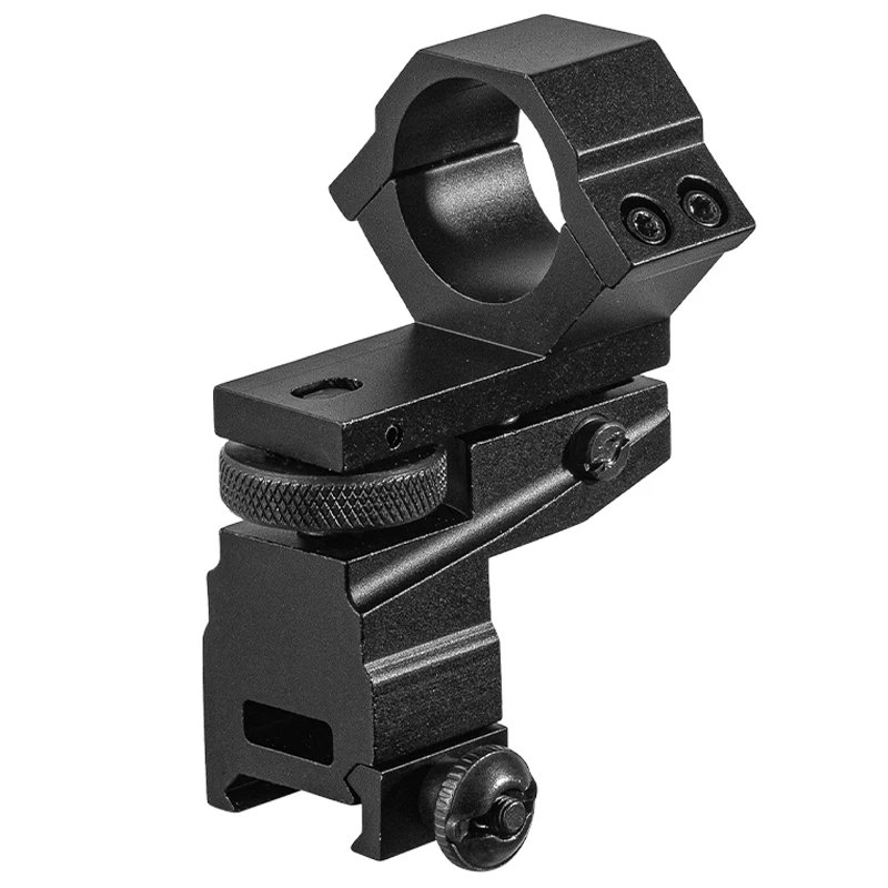 Soporte Picatinny con anillos 1 pulgada – Montaje alto para mira táctica y linterna - imagen 2