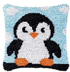 Juego bordado alfombra punto Smyrna – Pingüino tortuga delfín kit DIY
