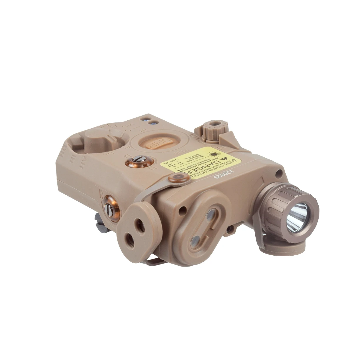 Luz táctica láser PEQ-15 IR roja y verde para rifle airsoft