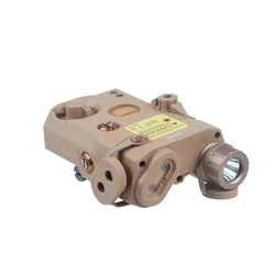 Luz táctica láser PEQ-15 IR roja y verde para rifle airsoft