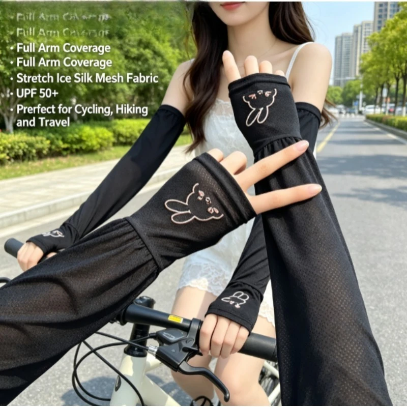 Mangas anti-UV de protección solar sueltas tallas grandes mujer - imagen 4