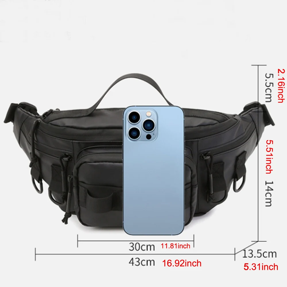 Bolsa de pesca impermeable ligera riñonera multifuncional para hombres - imagen 4