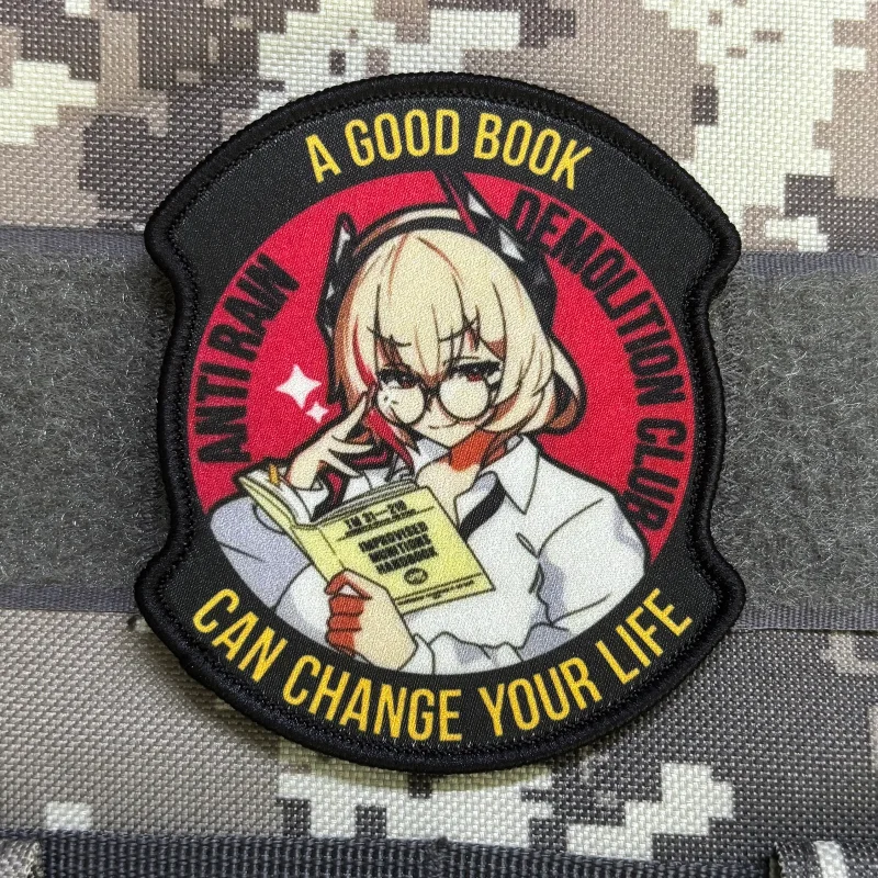 Parche táctico con velcro anime para mochilas y ropa laboral - imagen 3