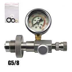 Adaptador de estación de llenado HPA DIN G5/8 – Acero inoxidable