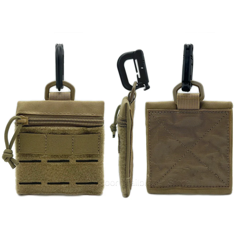 Bolsa táctica EDC Micro MOLLE con gancho y bucle, hebilla D - imagen 2