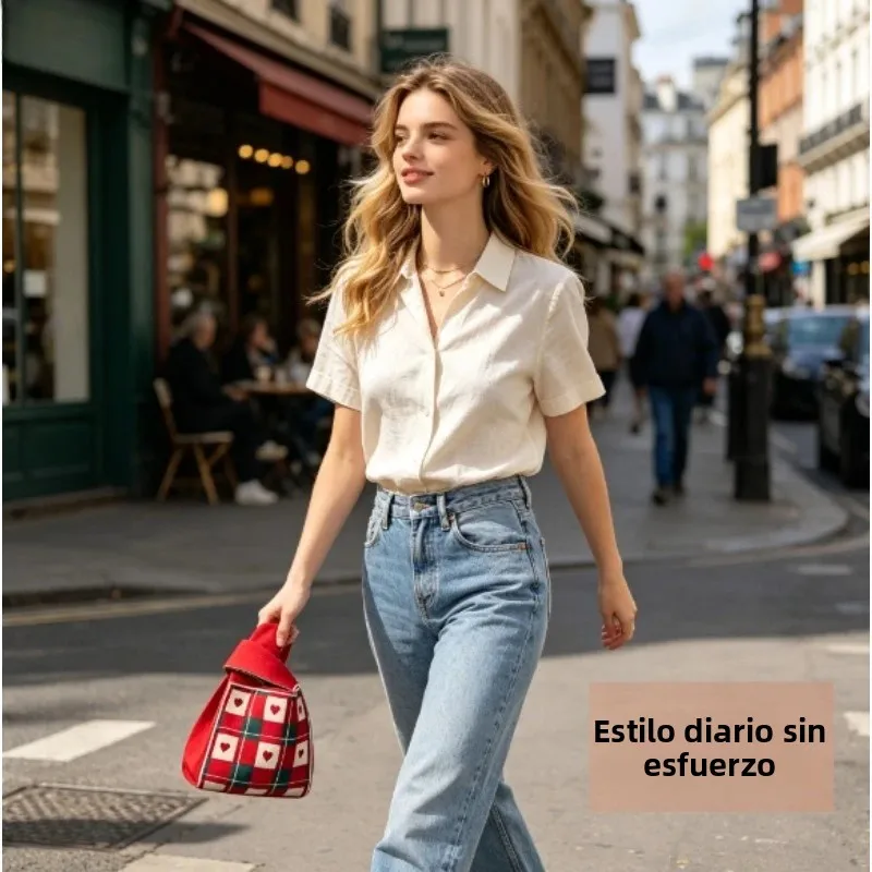 Bolso de mano punto moderno para mujer, diario y oficina - imagen 5