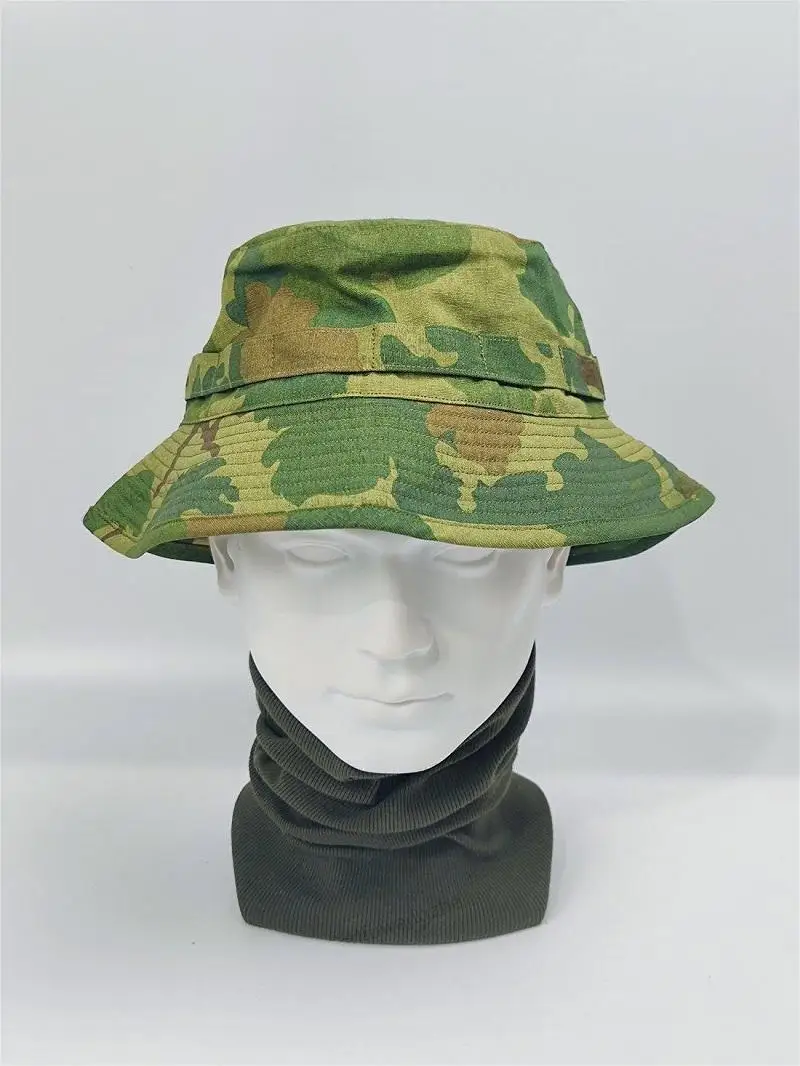 Sombrero de pescador con camuflaje verde americano