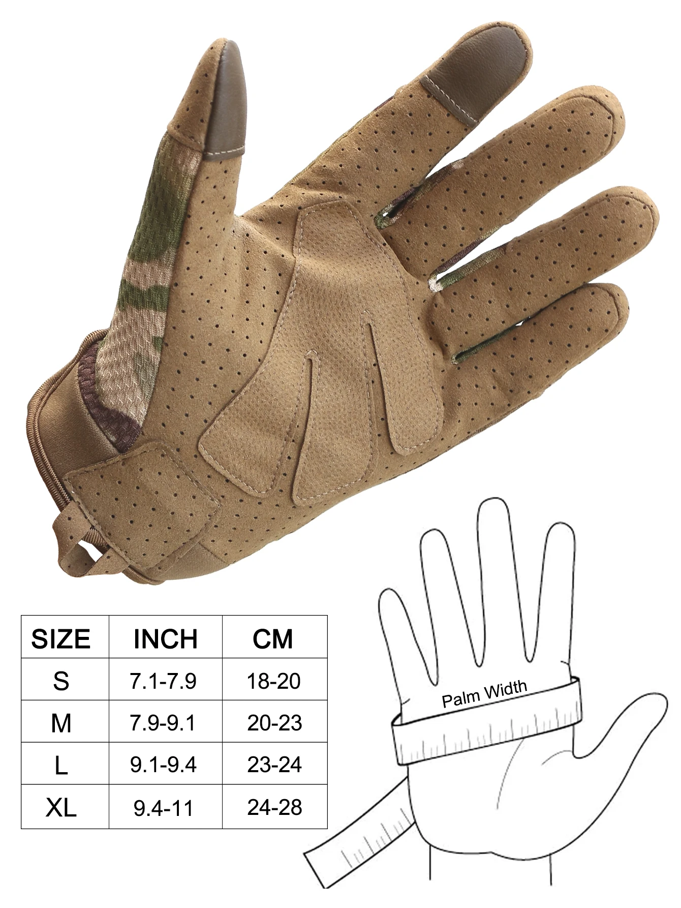 Guantes tácticos con pantalla táctil para hombre – Moto y exterior - imagen 2