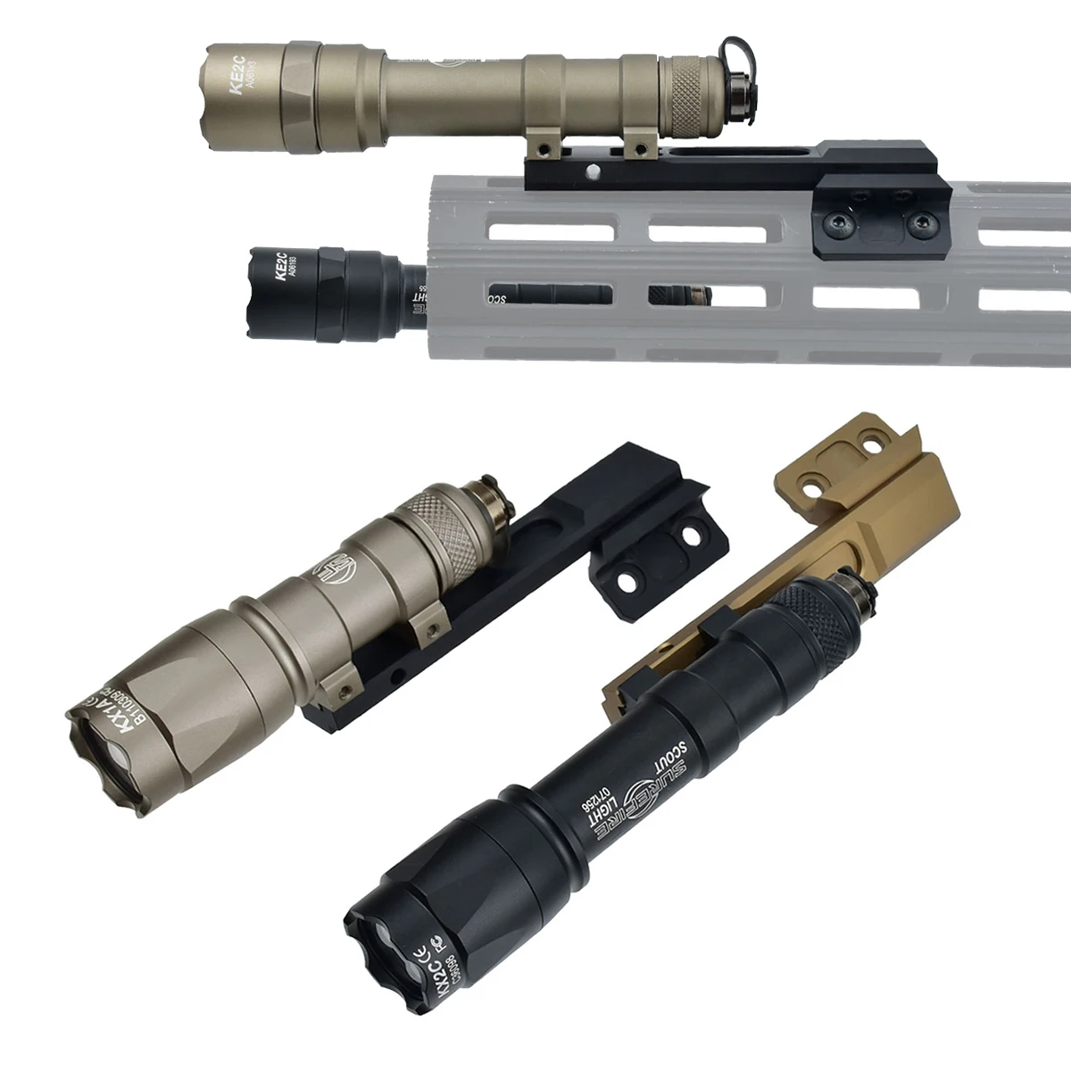 Soporte táctico SureFire M300/M600 para KeyMod y M-LOK - imagen 3