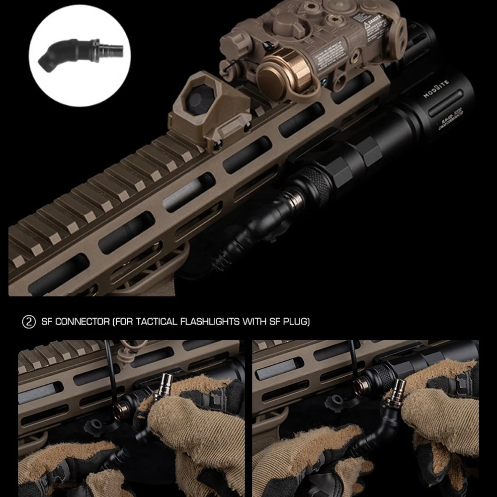 Surefire interruptor remoto compatible con Crane/PEQ-15 y Steiner - imagen 3