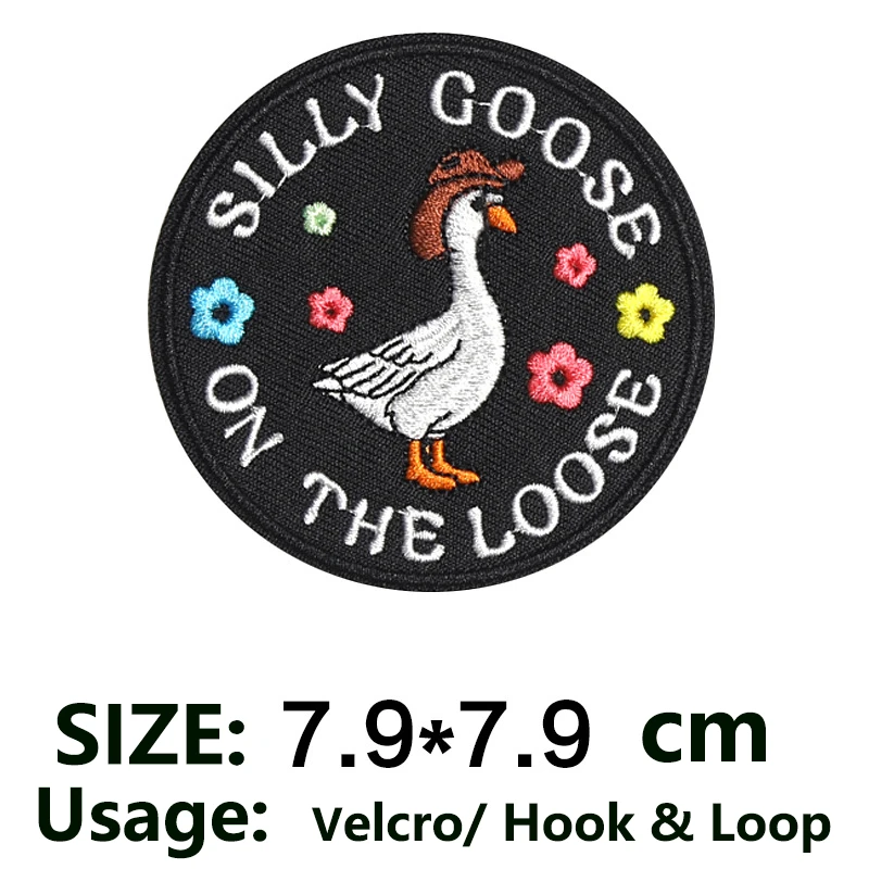 Parche velcro bordado para MOLLE Silly Goose animal lindo DIY - imagen 5