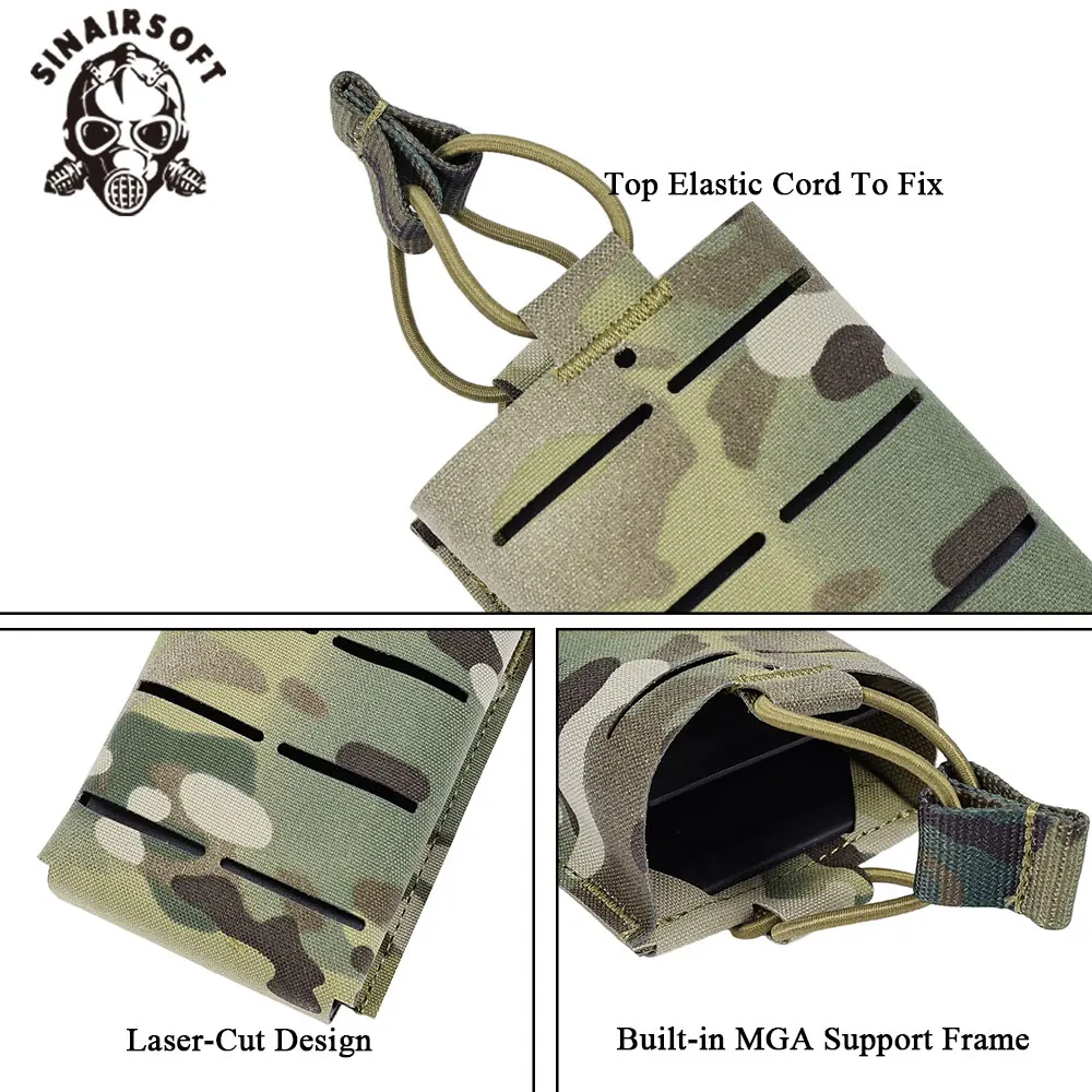 SINAIRSOFT Bolsa Táctica M4 MOLLE Liberación Rápida Marco MGA - imagen 5