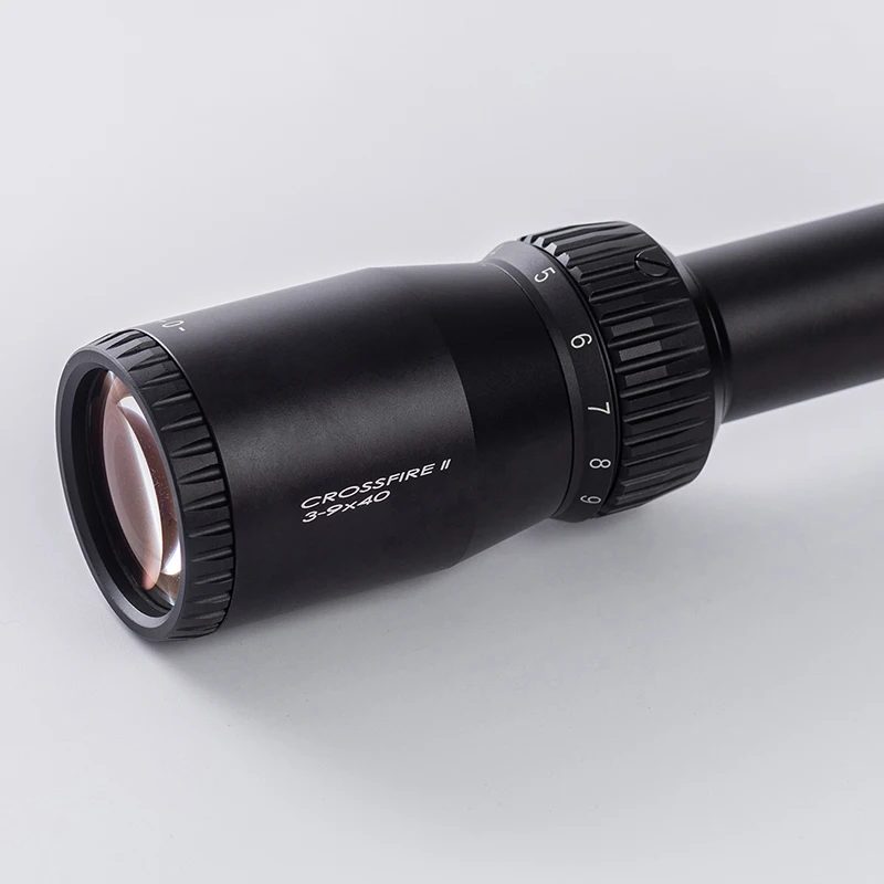 Mira telescópica Crosfire Optics recubrimiento óptico MOA precisión