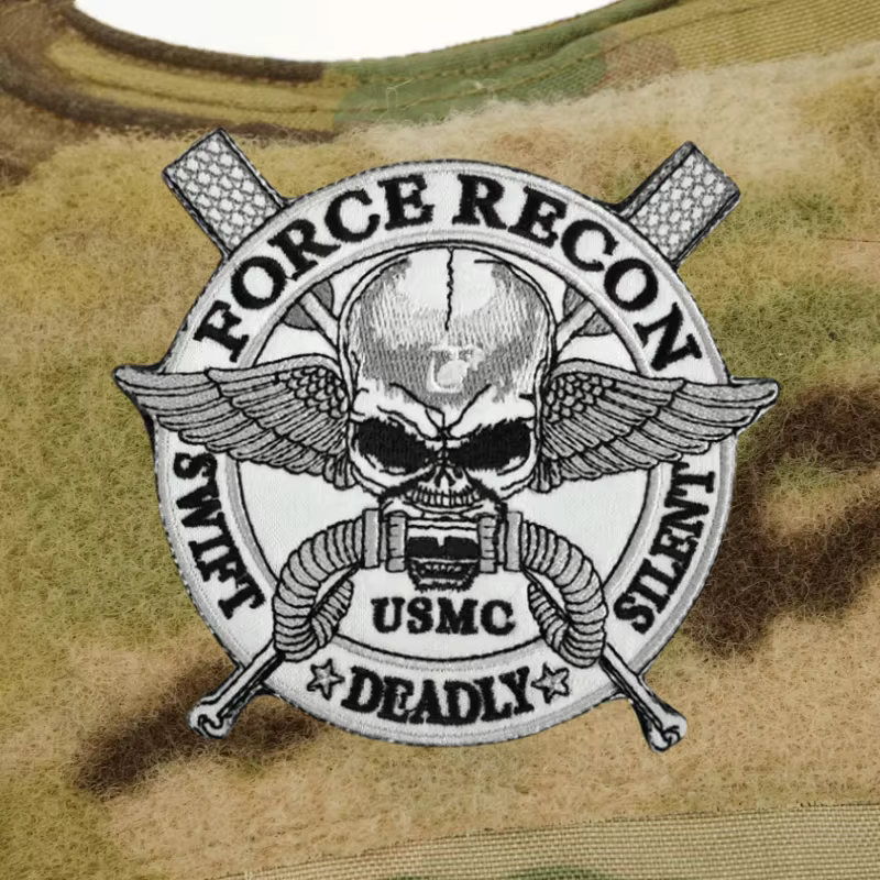 USMC Parche de moral bordado Ghost Force Recon Swift – Velcro - imagen 4
