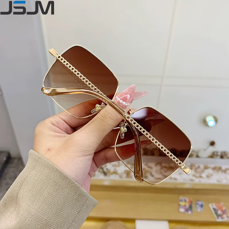 JSJM Gafas de Sol Tácticas Mujer Montura Grande Metal UV400 - imagen 4