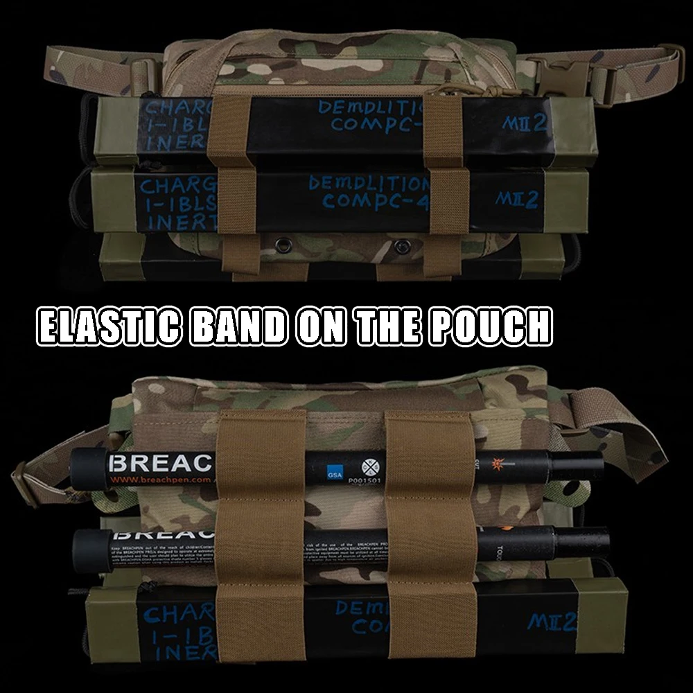 Bolsa táctica colgante para chaleco con retención bolígrafo y cintura - imagen 3