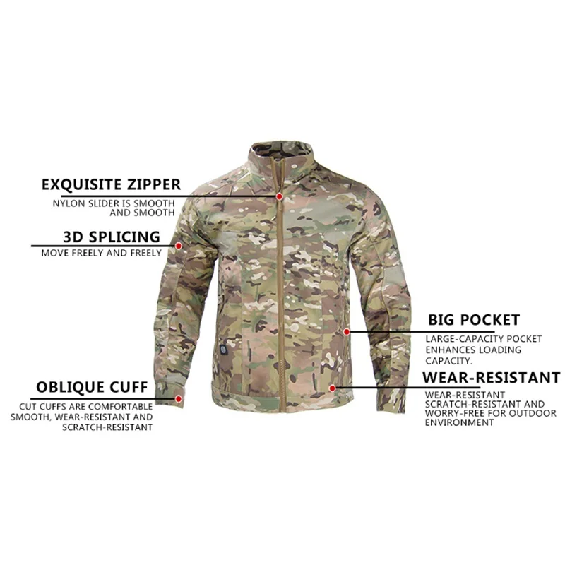 Chaqueta táctica impermeable ripstop – Cazadora field para campo y outdoor - imagen 2