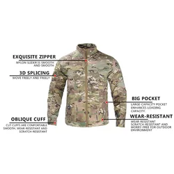 Chaqueta táctica impermeable ripstop – Cazadora field para campo y outdoor