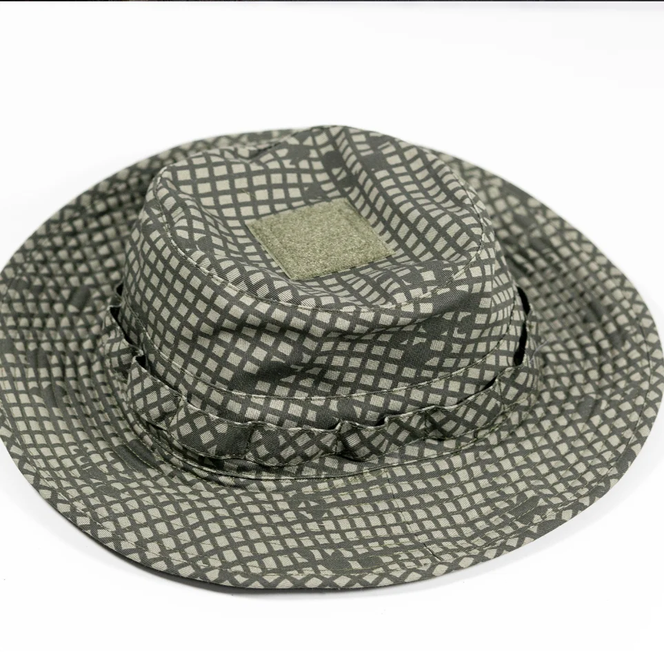 Gorra táctica tipo pescador camuflaje nocturno borde redondo - imagen 3