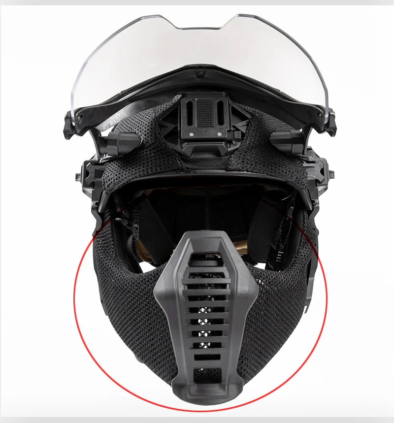 FMA EX máscara facial para casco protección auditiva airsoft - imagen 2