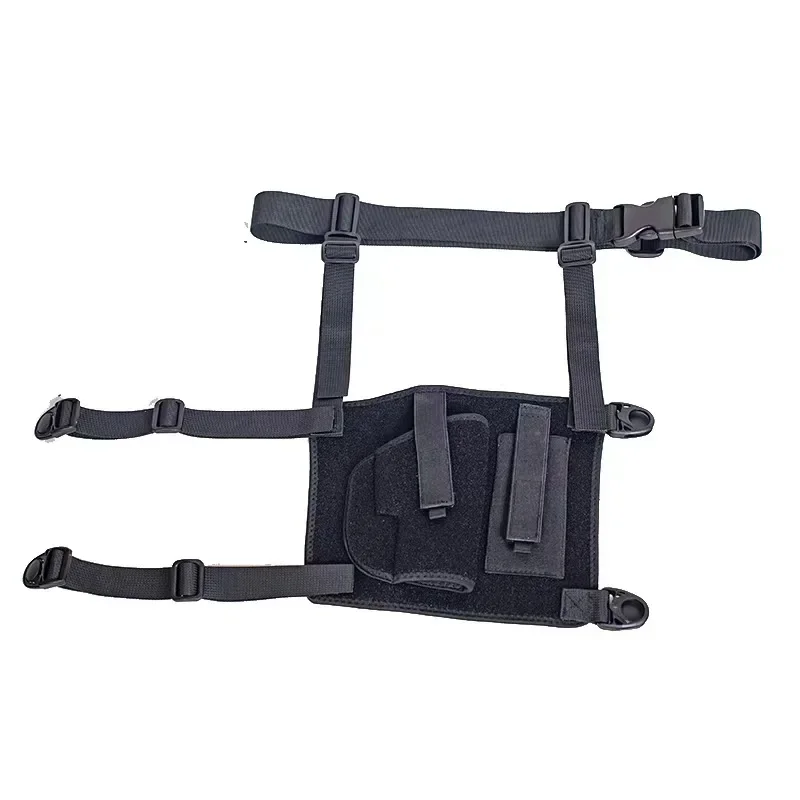 Funda táctica pierna ajustable abatible con bolsillo pistola rápida - imagen 4