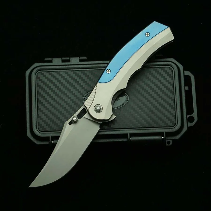 Rattlesnake F05 Cuchillo plegable M390 con mango de titanio - imagen 2
