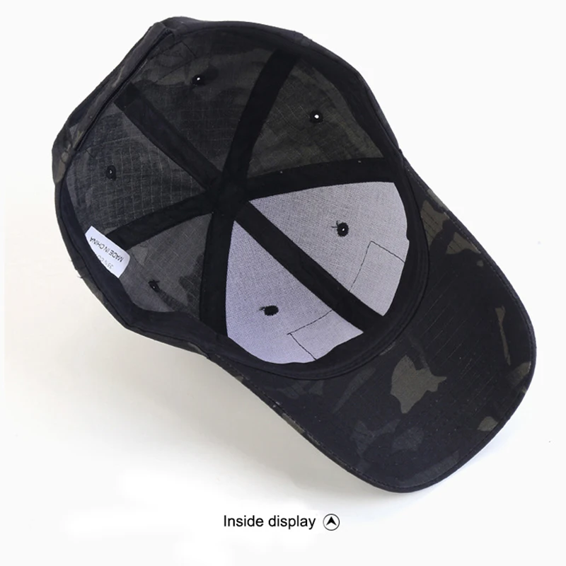 Gorra táctica camuflaje ajustable con visera plana para airsoft - imagen 4