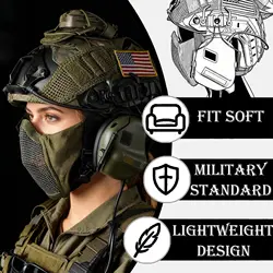 Casco táctico FAST Airsoft con malla de acero para paintball