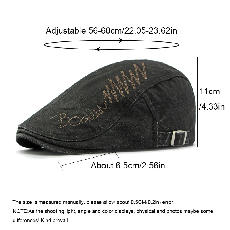 Gorras Newsboy de espiga lavadas para exterior primavera-verano - imagen 3