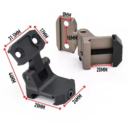 WADSN linterna táctica metal Picatinny, montaje Keymod para airsoft
