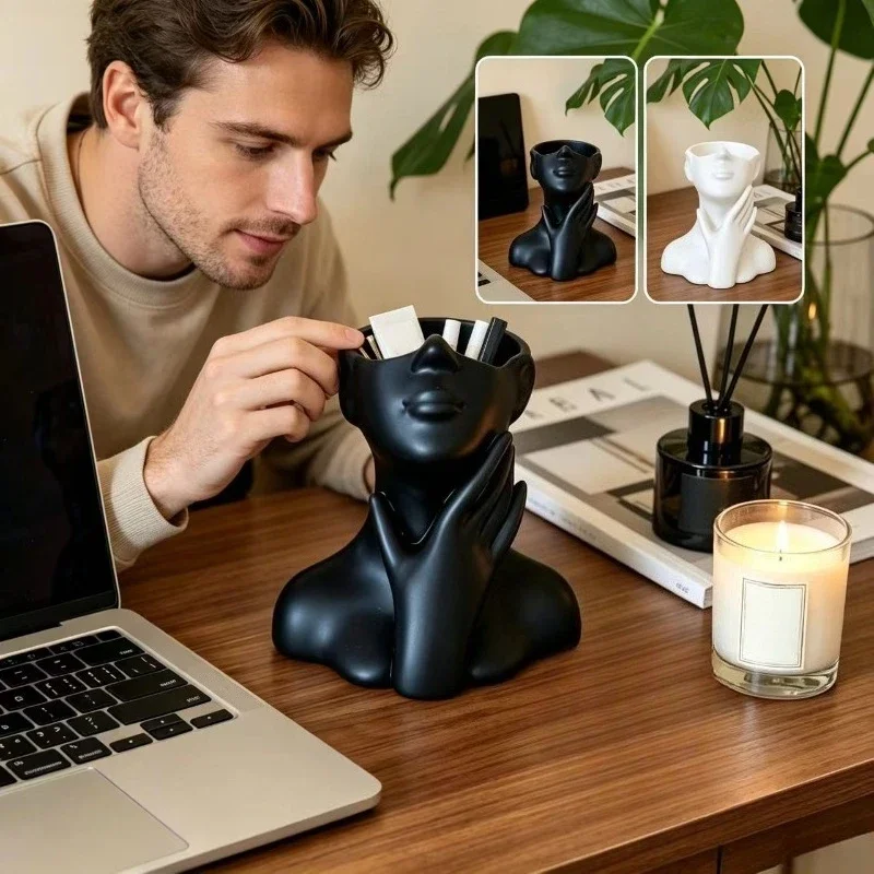 Organizador multifunción escritorio con soporte bolígrafos y cosméticos - imagen 2