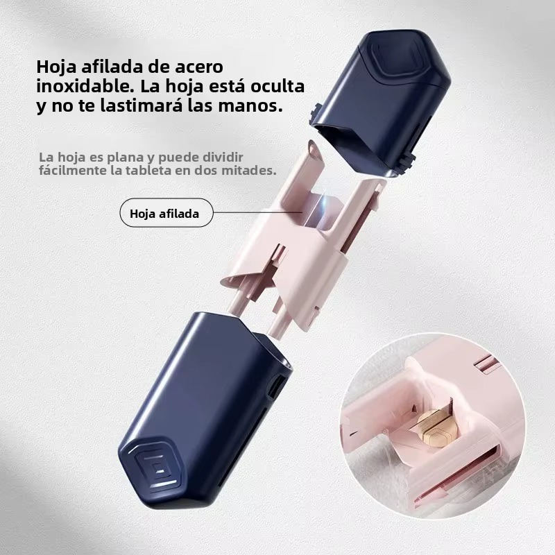 Cortador de pastillas telescópico portátil mini para viaje - imagen 4