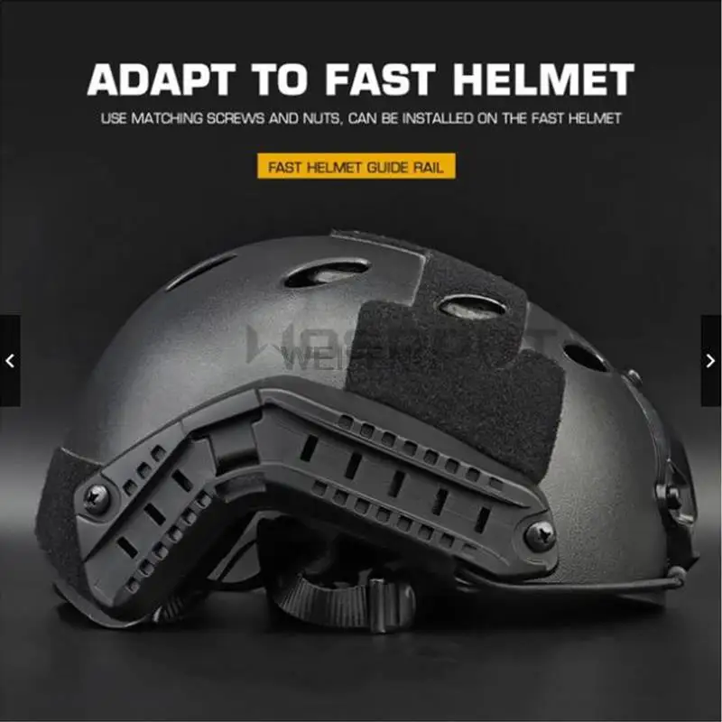 Adaptador lateral ARC casco táctico – Soporte modular con cordón - imagen 3