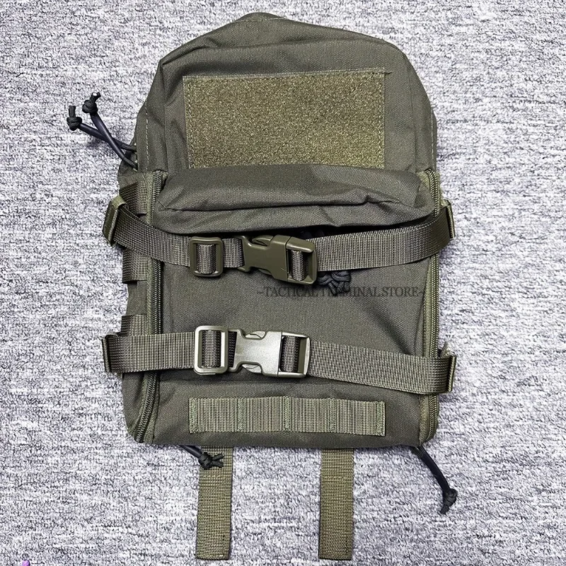 Mochila táctica MOLLE con hidratación y portaplaca, panel trasero - imagen 4
