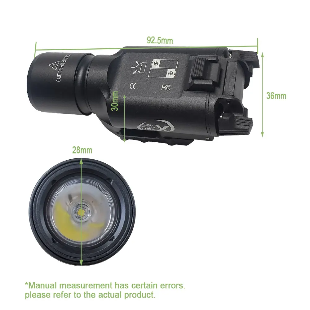 SOTAC GEAR X300 linterna táctica riel Picatinny LED caza aire libre - imagen 4