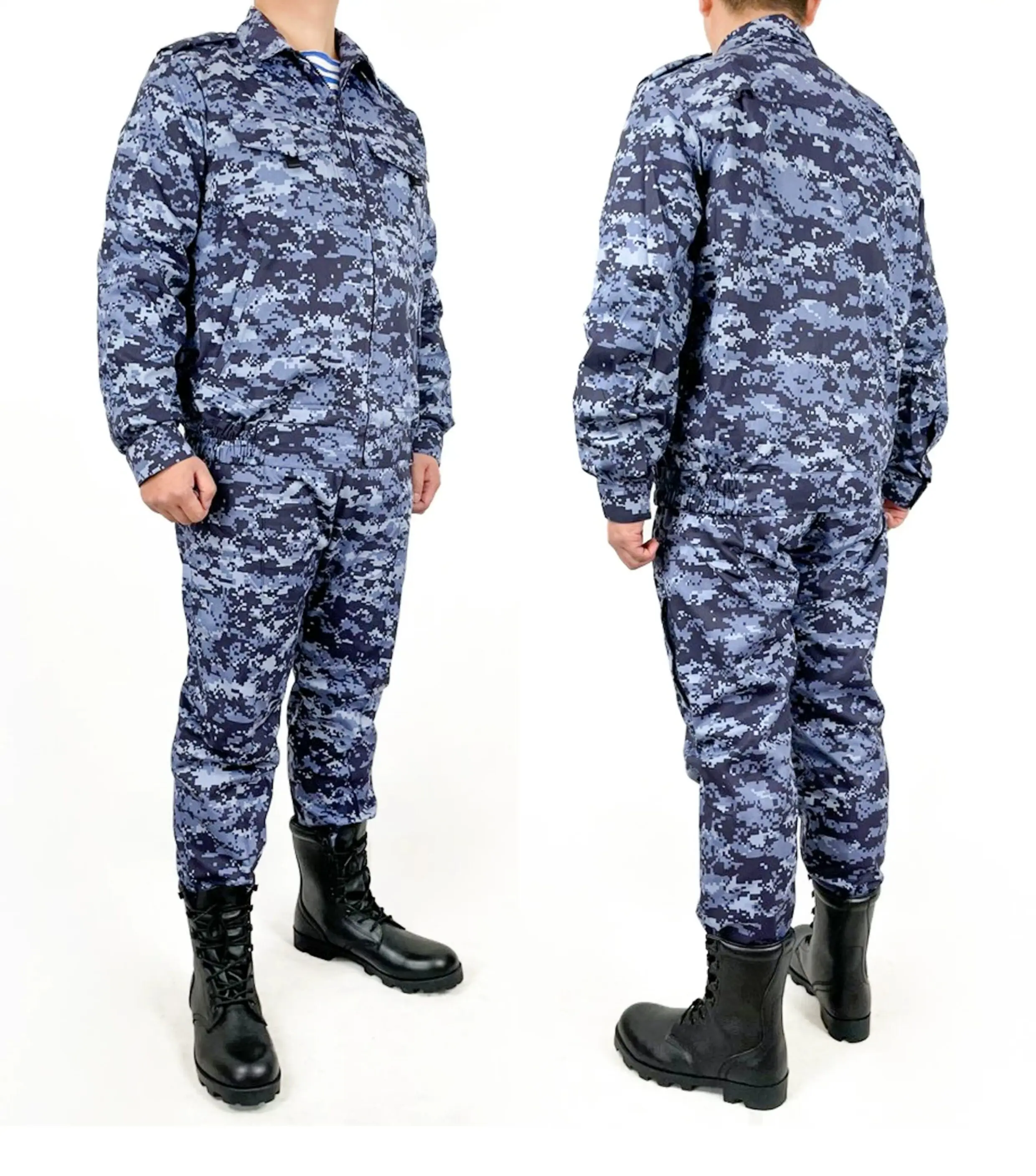 Uniforme combate ruso azul oscuro – Chaqueta táctica militar servicio exterior - imagen 5