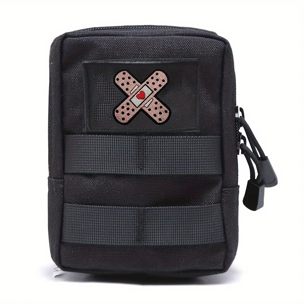 BANDAGE-AID Parche velcro táctico bordado para mochila MOLLE gorra - imagen 2