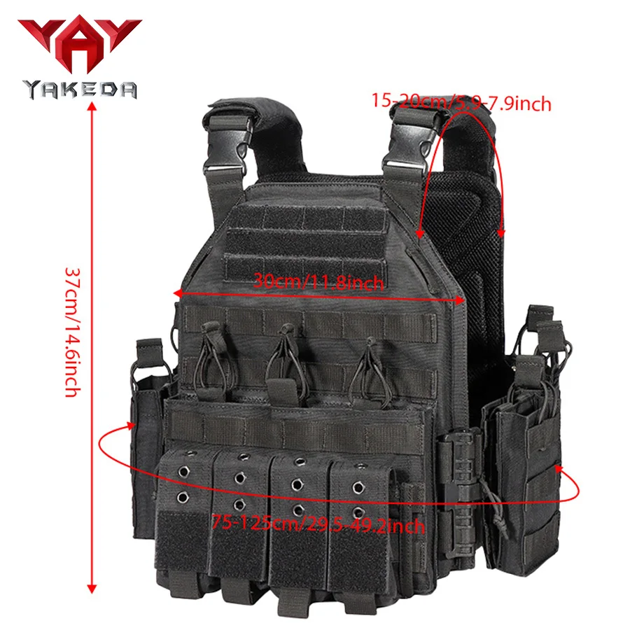 YAKEDA chaleco táctico de combate con desmontaje rápido CS camuflaje - imagen 3