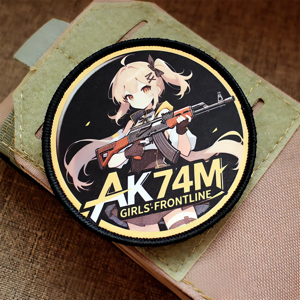 Parche táctico Girls' Frontline animado AK74M HK416 DIY ropa bolsos - imagen 4