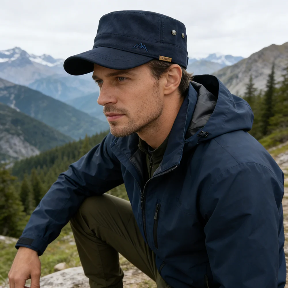 Gorra militar Four Seasons vintage plana para hombre y mujer - imagen 5