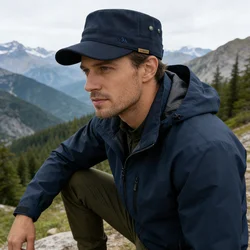 Gorra militar Four Seasons vintage plana para hombre y mujer