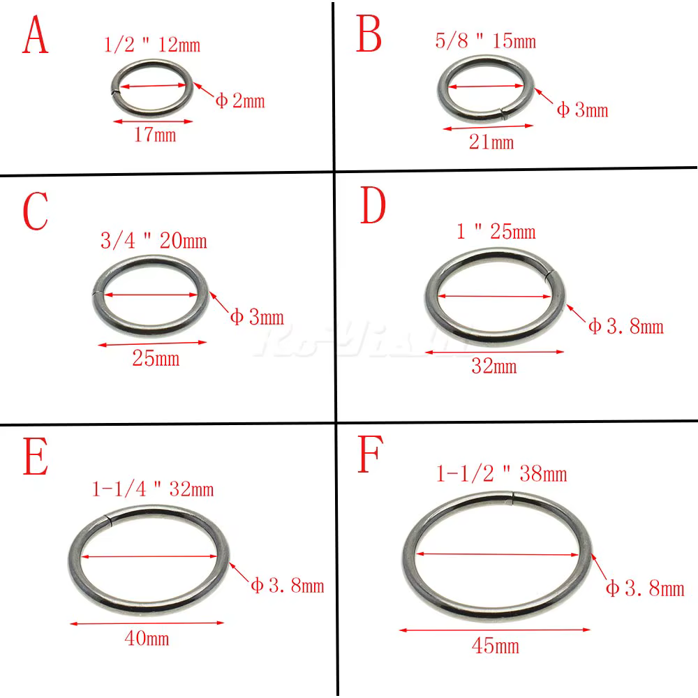 Anillos O metálicos para correas tácticas - imagen 3