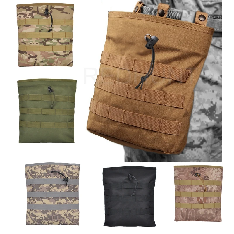 Vista lateral de la bolsa MOLLE enrollable CLUSGO