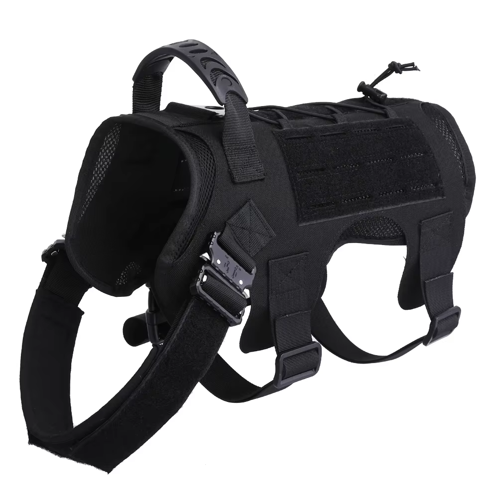 Chaleco MOLLE táctico canino – Nylon resistente Airsoft y caza - imagen 2