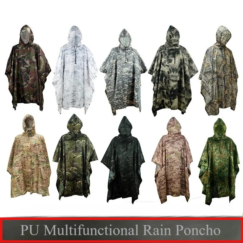 Abrigo de lluvia Mackintosh camuflaje para exteriores táctico - imagen 2