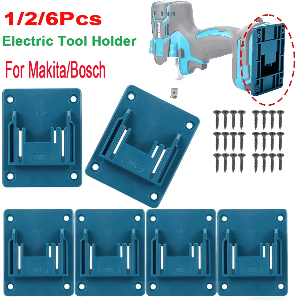 Soporte de montaje Bosch y Makita con ranuras para taladros - imagen 3