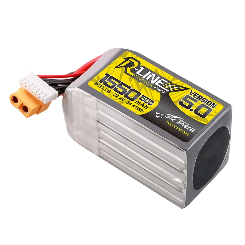 TATTU R-LINE 1550mAh 6S – Batería LiPo 150C para drone FPV XT60 - imagen 4