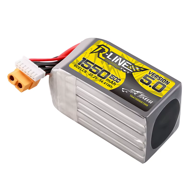 TATTU R-LINE 1550mAh 6S – Batería LiPo 150C para drone FPV XT60 - imagen 4