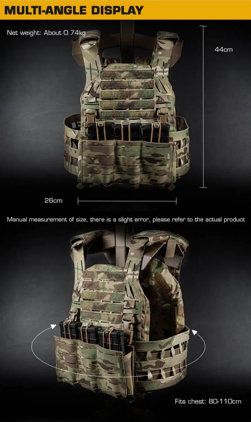 Detalle de la bolsa triple para cargadores 5.56