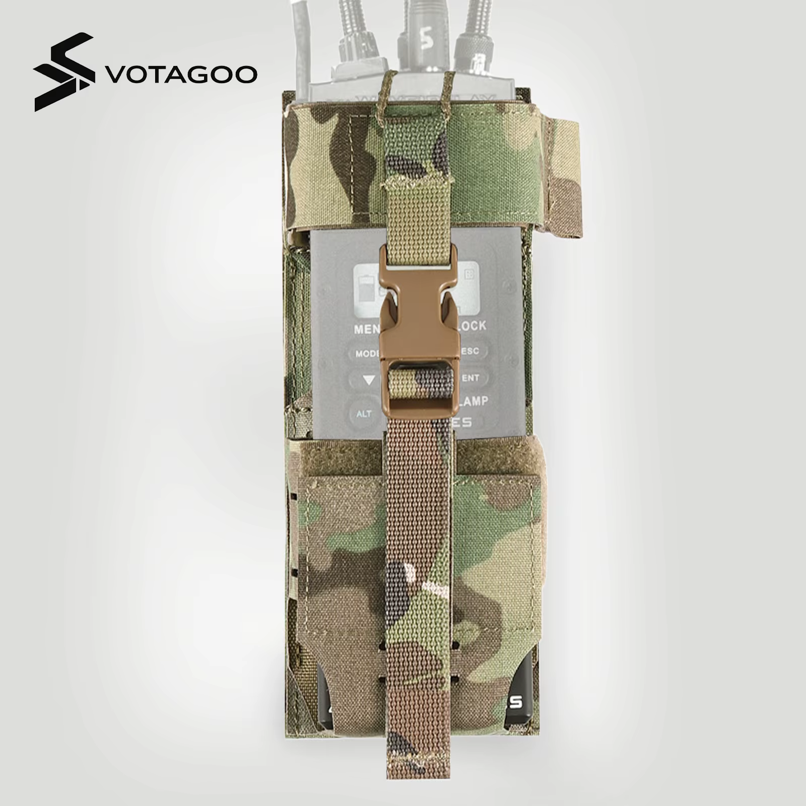 Funda táctica para radio VOTAGOO MOLLE corte láser multiformato